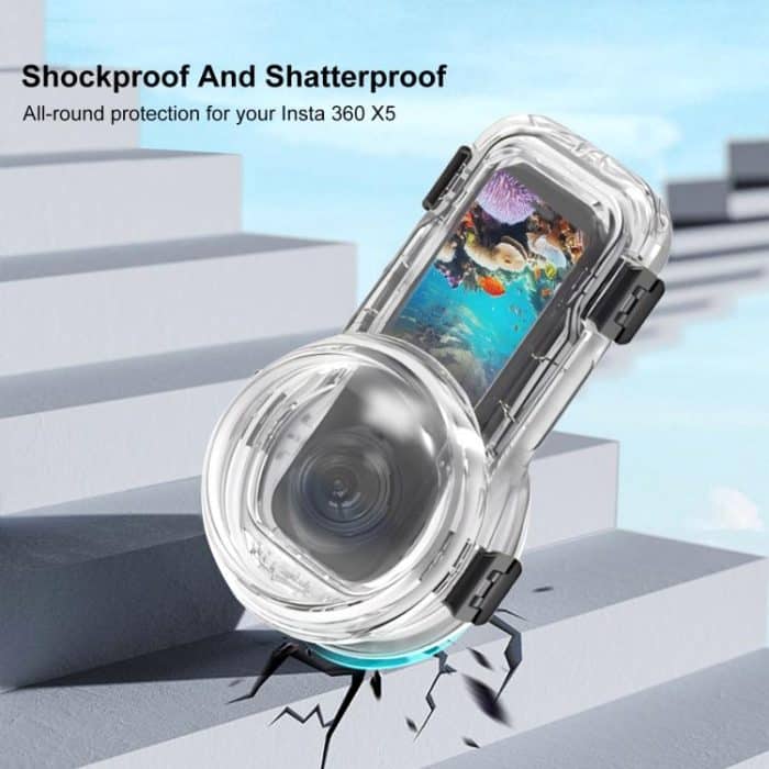 For Insta360 X5 PULUZ Quick Release 60m Waterproof Sealed Diving Case, Quick Release Diving Case – Bild 7