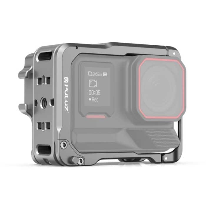 PU762S.jpg For Insta360 Ace Pro 2 PULUZ Aluminum Alloy Protective Cage Rig Dual Cold Shoe Housing Frame, For Insta360 Ace Pro 2 Meta Cage – Bild 1