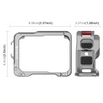 For Insta360 Ace Pro 2 PULUZ Aluminum Alloy Protective Cage Rig Dual Cold Shoe Housing Frame, For Insta360 Ace Pro 2 Meta Cage – Bild 2