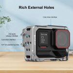 For Insta360 Ace Pro 2 PULUZ Aluminum Alloy Protective Cage Rig Dual Cold Shoe Housing Frame, For Insta360 Ace Pro 2 Meta Cage – Bild 3