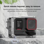 For Insta360 Ace Pro 2 PULUZ Aluminum Alloy Protective Cage Rig Dual Cold Shoe Housing Frame, For Insta360 Ace Pro 2 Meta Cage – Bild 5