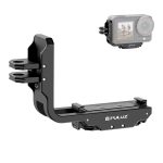 For DJI Osmo Action 5 Pro / 4 / 3 PULUZ Vertical Horizontal Shooting Quick Release Metal Magnetic L Bracket, For DJI Osmo Action 5 Pro / 4