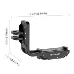 For DJI Osmo Action 5 Pro / 4 / 3 PULUZ Vertical Horizontal Shooting Quick Release Metal Magnetic L Bracket, For DJI Osmo Action 5 Pro / 4 – Bild 4