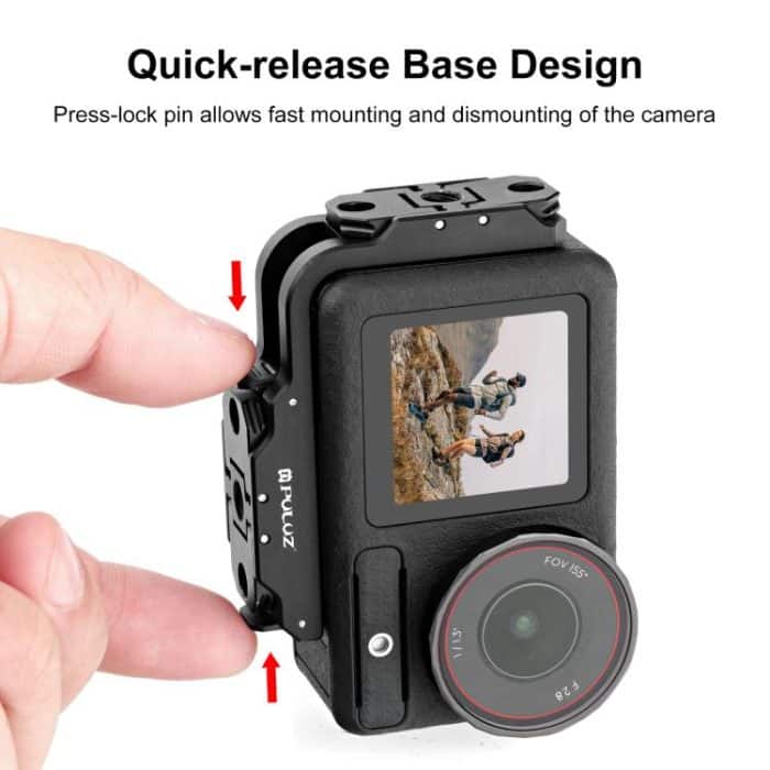 For DJI Osmo Action 5 Pro / 4 / 3 PULUZ Vertical Horizontal Shooting Quick Release Metal Magnetic L Bracket, For DJI Osmo Action 5 Pro / 4 – Bild 7