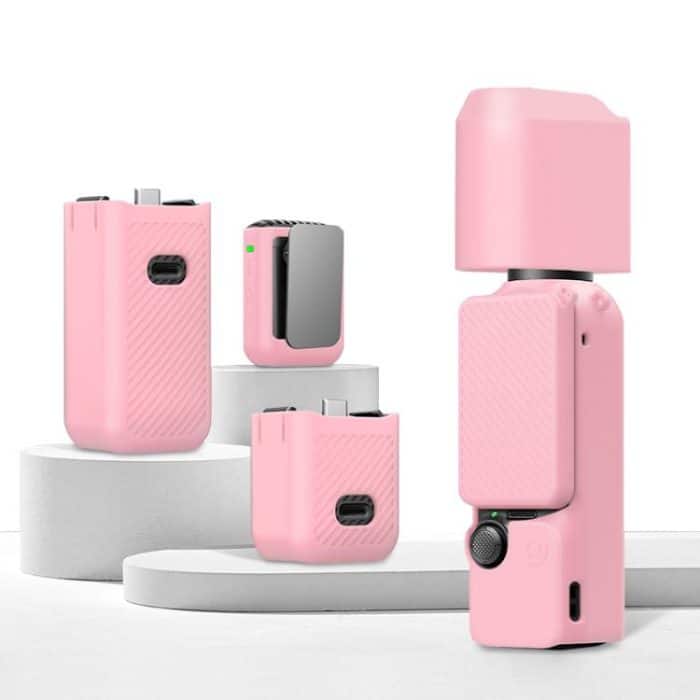 For DJI OSMO Pocket 3 PULUZ 6 in 1 Body Lens Handle Screen Mic Silicone TPU Cover – Bild 1