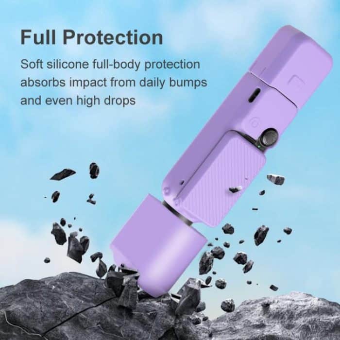 For DJI OSMO Pocket 3 PULUZ 6 in 1 Body Lens Handle Screen Mic Silicone TPU Cover – Bild 8