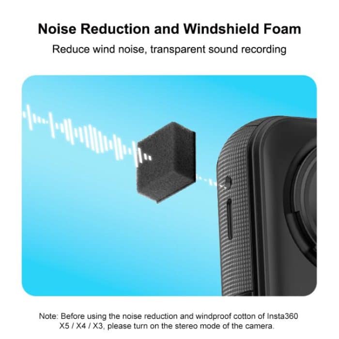 For Insta360 X5 / X4 / X3 PULUZ 6pcs Noise Reduction Windshield Foam Gasket, For Insta360 X5 / X4 / X3 – Bild 4