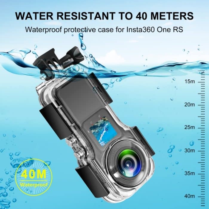 Für Insta360 One RS 1-Zoll 360 Edition PULUZ 40m wasserdichtes Unterwassergehäuse – Bild 4