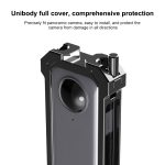 Für Insta360 X3 PULUZ Metall-Schutzkäfig-Rig-Gehäuserahmen mit erweiterter Kaltschuhbasis und Stativadapter, Metal Cage US Stock, Metal Cage – Bild 3