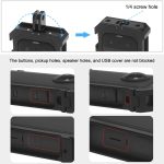 Für Insta360 X3 PULUZ Metall-Schutzkäfig-Rig-Gehäuserahmen mit erweiterter Kaltschuhbasis und Stativadapter, Metal Cage US Stock, Metal Cage – Bild 7