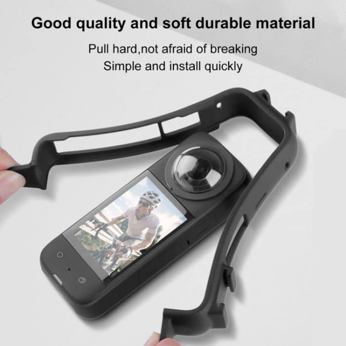 Für Insta360 X3 PULUZ Cold Shoe PC-Kunststoff-Schutzrahmen mit Adapterhalterung und Schraube, PC Frame – Bild 4