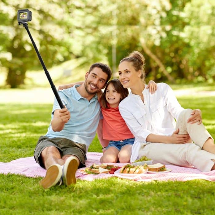 PULUZ 150 cm Metall-Selfie-Stick-Einbeinstativ für Insta360 One RS / X2 / X3 / X4 – Bild 7