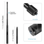 PULUZ Motorrad Fahrrad Lenker Halterung Kamera Halterung Adapter mit Einbeinstativ Ständer – Bild 3