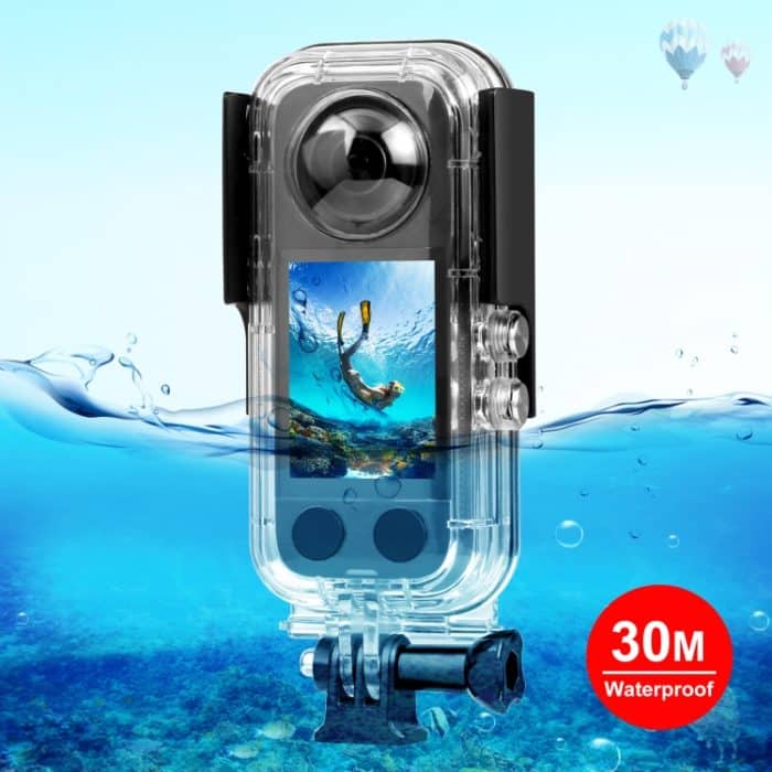 PU820.jpg Für Insta360 X3 PULUZ 30 m wasserdichtes Unterwassergehäuse – Bild 1