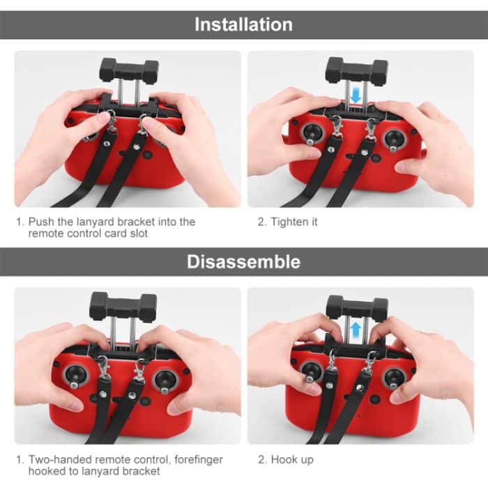 PULUZ stoßfeste, kratzfeste Silikonhülle mit Umhängeband für DJI Mini 3/3 Pro/Mavic 3/Air 2S/Mini 2 Fernbedienung, For DJI Mini 3 / 3 Pro / Mavic 3 / Air 2S / Mini 2 Remote Control with Neck Strap – Bild 8