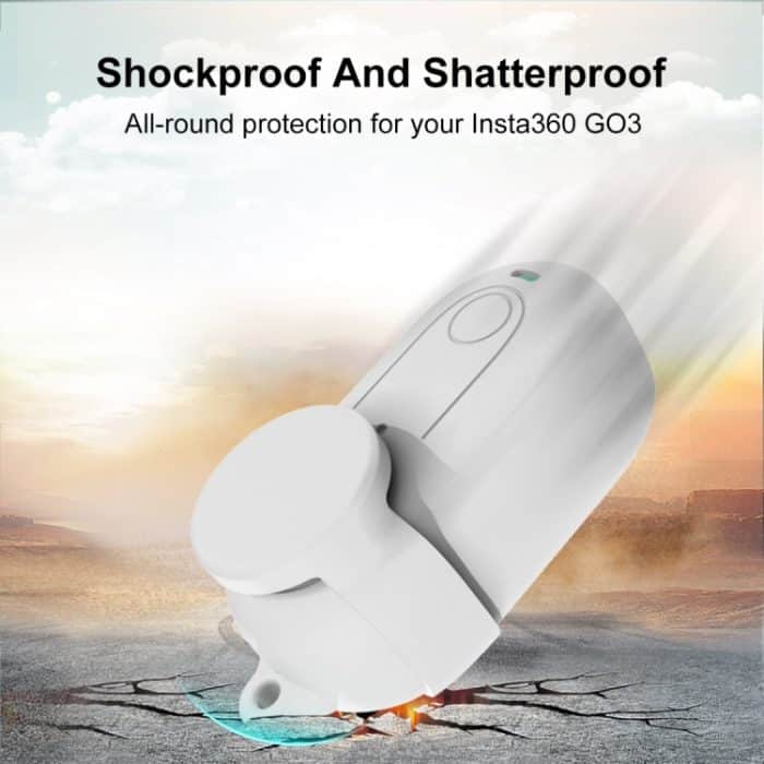 Für Insta360 GO 3 PULUZ Kamera Silikonhülle mit Objektivabdeckung, Silicone Case with Lens Cover (White), Silicone Case with Lens Cover (Black), Silicone Case with Lens Cover (Red) – Bild 7