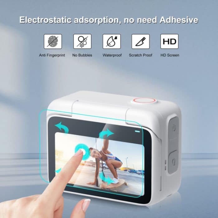 Für Insta360 GO 3 PULUZ 2-in-1-Bildschirm und Linse aus gehärtetem Glas, Tempered Glass Film – Bild 3