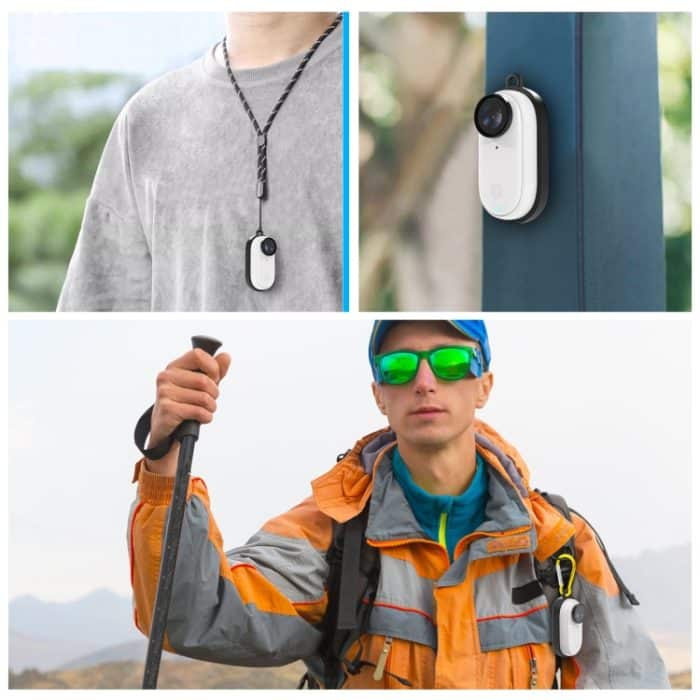 Für Insta360 GO 3 PULUZ Körper Magnetischer Kunststoff-Schutzrahmenkäfig mit Karabiner, Magnetic Frame with Carabiner – Bild 6