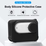 Für Insta360 GO 3 PULUZ Kamera Ladehülle Silikonhülle mit Objektivdeckel und Riemen, Silicone Case with Lens Cap(Black), Silicone Case with Lens Cap(Blue) – Bild 2