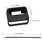 Für Insta360 GO 3 PULUZ Kamera Ladehülle Silikonhülle mit Objektivdeckel und Riemen, Silicone Case with Lens Cap(Black), Silicone Case with Lens Cap(Blue) – Bild 3