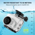 Für Insta360 GO 3 PULUZ 60 m wasserdichtes Unterwassergehäuse mit Basisadapter und Schraube, Waterproof Housing Case – Bild 5