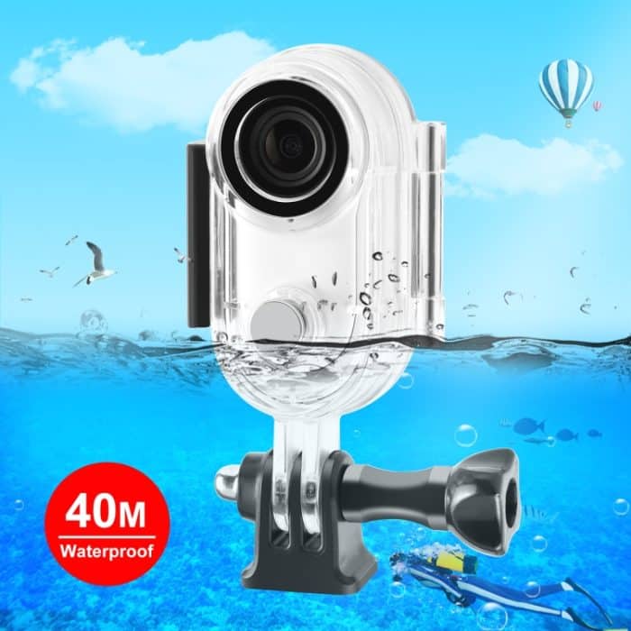 Für Insta360 GO 3 PULUZ 40 m wasserdichtes Unterwassergehäuse mit Basisadapter und Schraube, 40m Waterproof Housing Case – Bild 1
