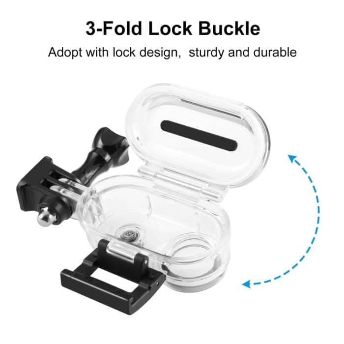 Für Insta360 GO 3 PULUZ 40 m wasserdichtes Unterwassergehäuse mit Basisadapter und Schraube, 40m Waterproof Housing Case – Bild 4