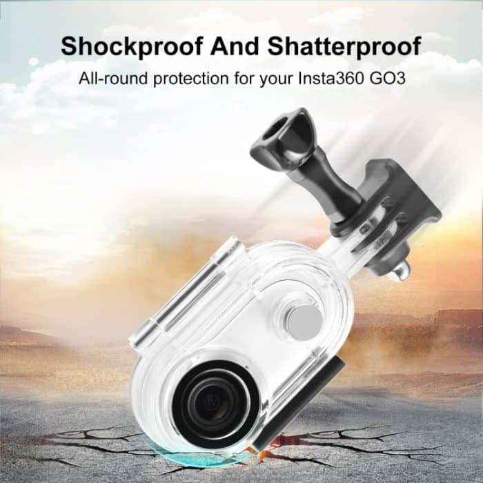 Für Insta360 GO 3 PULUZ 40 m wasserdichtes Unterwassergehäuse mit Basisadapter und Schraube, 40m Waterproof Housing Case – Bild 7