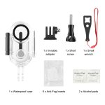 Für Insta360 GO 3 PULUZ 40 m wasserdichtes Unterwassergehäuse mit Basisadapter und Schraube, 40m Waterproof Housing Case – Bild 8