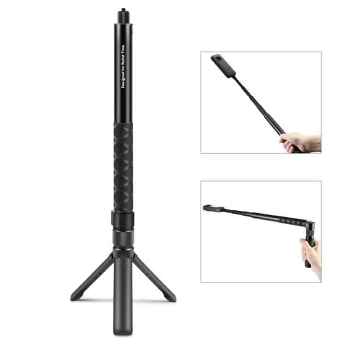 Für Insta360 X3 PULUZ Drehgriff Desktop Stativ 110 cm Selfie Stick Einbeinstativ, Desktop Tripod Stand 110cm Selfie Stick – Bild 1