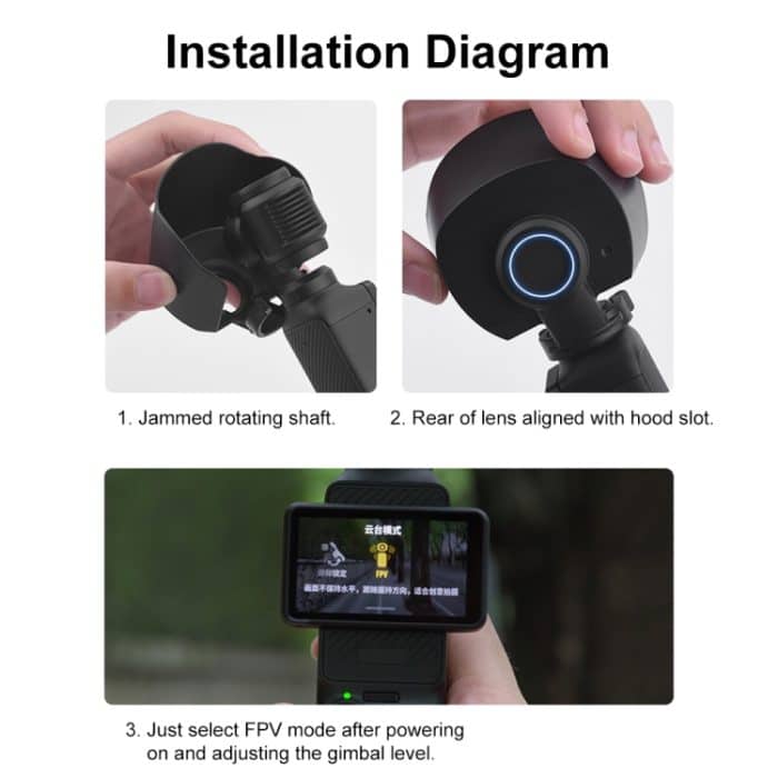 Für DJI OSMO Pocket 3 Sonnenschutzlinsenschutzhaube, Sunshade – Bild 11