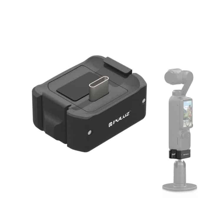 Für DJI OSMO Pocket 3 PULUZ USB-C / Typ-C Dock Desktop Ladestation Aluminiumlegierung Halterung, Desktop Charging Base – Bild 1
