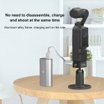 Für DJI OSMO Pocket 3 PULUZ USB-C / Typ-C Dock Desktop Ladestation Aluminiumlegierung Halterung, Desktop Charging Base – Bild 5