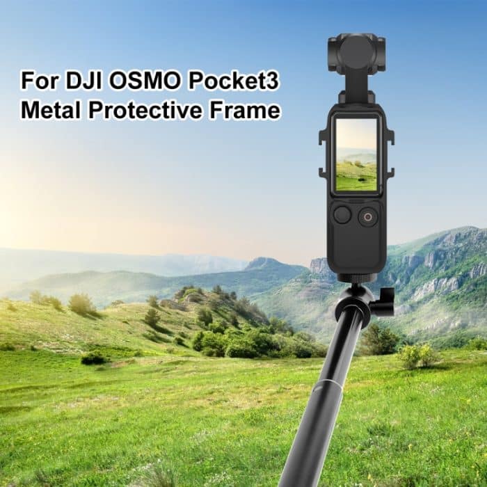 Für DJI OSMO Pocket 3 PULUZ Metallschutzrahmen-Käfig-Adapterhalterung mit zwei Kaltschuhen, Metal Protection Frame – Bild 2