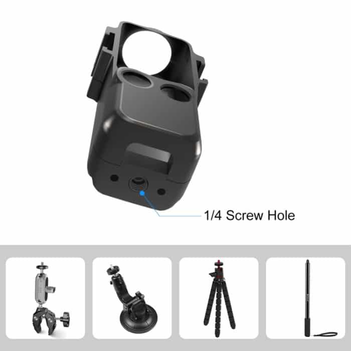 Für DJI OSMO Pocket 3 PULUZ Metallschutzrahmen-Käfig-Adapterhalterung mit zwei Kaltschuhen, Metal Protection Frame – Bild 6