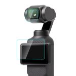 Für DJI OSMO Pocket 3 PULUZ 9H 2.5D HD gehärtetes Glas Objektivschutz + Bildschirmfolie, For DJI OSMO Pocket 3