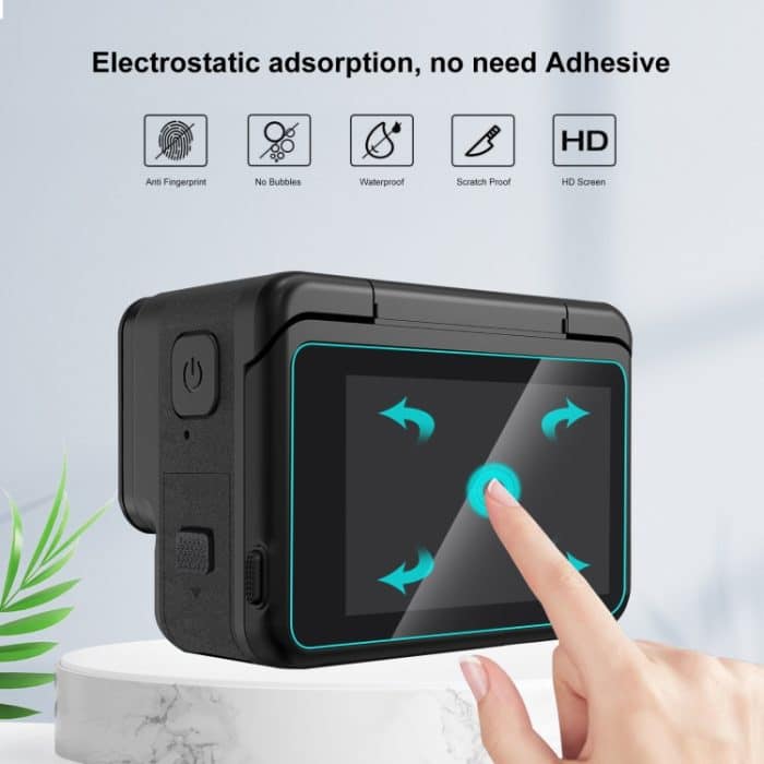 Für Insta360 Ace Pro PULUZ 3-in-1-Rück- und Frontscheibe + gehärtete Glasfolie für die Linse, For Insta360 Ace Pro – Bild 4