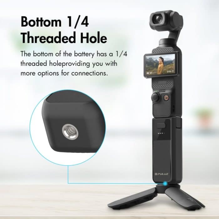 Für DJI Osmo Pocket 3 PULUZ Hochleistungs-Batteriegriff mit 2800 mAh – Bild 7