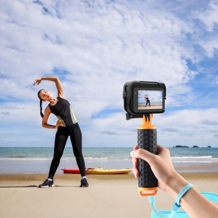 Für Insta360 Ace Pro PULUZ Kunststoffkäfig-Erweiterungsadapterrahmen mit Kaltschuhbasis, For Insta360 Ace Pro Plastic Cage – Bild 8