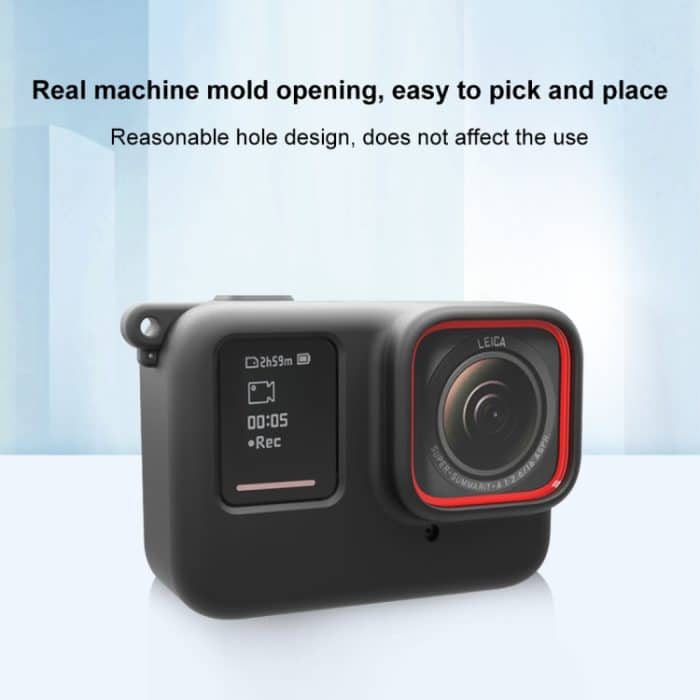 Für Insta360 Ace Pro PULUZ Body Silikon Schutzhülle mit Objektivdeckel, For Insta360 Ace Pro Silicone Case – Bild 5