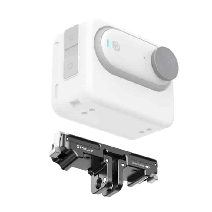 Für Insta360 GO3 PULUZ Magnetische Aluminiumlegierung Schnellwechsel-Basishalterung, For Insta360 GO3 / GO 3S CNC – Bild 1