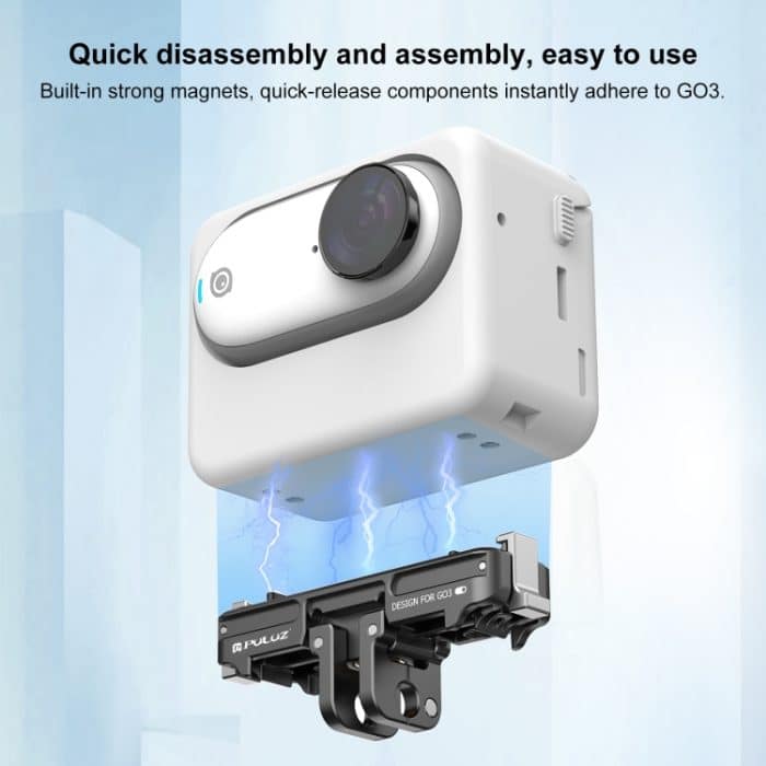 Für Insta360 GO3 PULUZ Magnetische ABS-Schnellwechsel-Basishalterung, For Insta360 GO3 / GO 3S – Bild 6