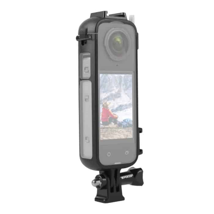 Für Insta360 X4 PULUZ Cold Shoe PC-Kunststoff-Schutzrahmen mit Adapterhalterung und Schraube, Cold Shoe PC Frame – Bild 1