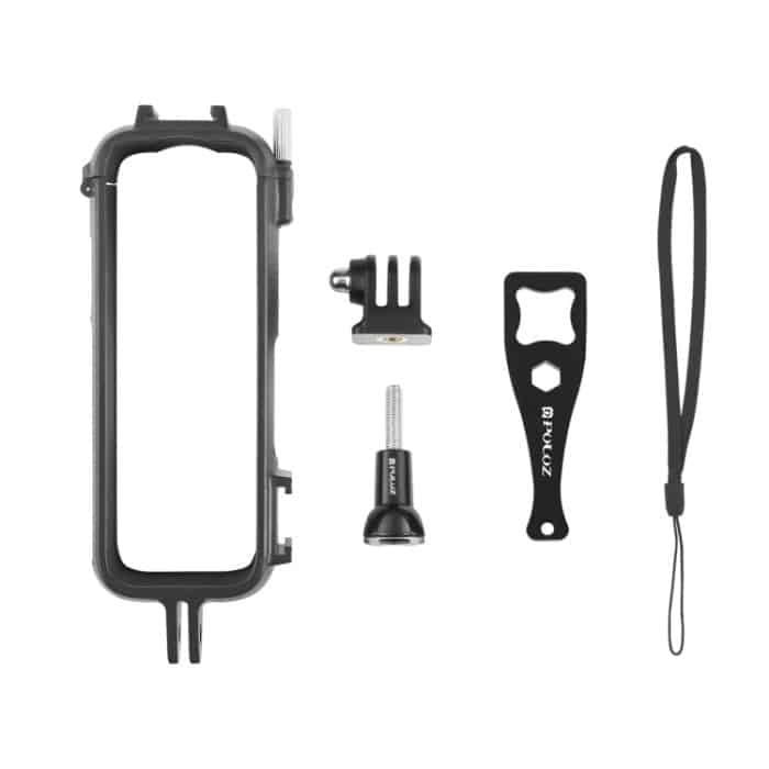 Für Insta360 X4 PULUZ Cold Shoe PC-Kunststoff-Schutzrahmen mit Adapterhalterung und Schraube, Cold Shoe PC Frame – Bild 9