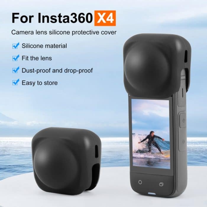 Für Insta360 X4 PULUZ Silikon-Schutzlinsenabdeckung, Lens Cover – Bild 2