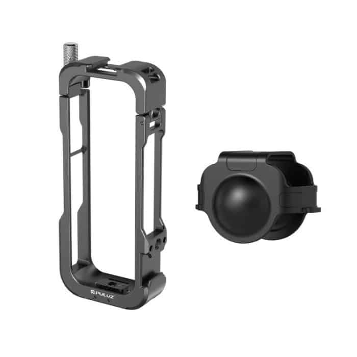 Für Insta360 X4 PULUZ Metallschutzkäfig Rig Gehäuserahmen mit Objektivabdeckung, Metal Protective Cage – Bild 12
