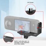 Für Insta360 X4 PULUZ Vertikales Horizontales Schießen Schnellverschluss-Metall-L-Halterung, For Insta360 X4 / X5 – Bild 6