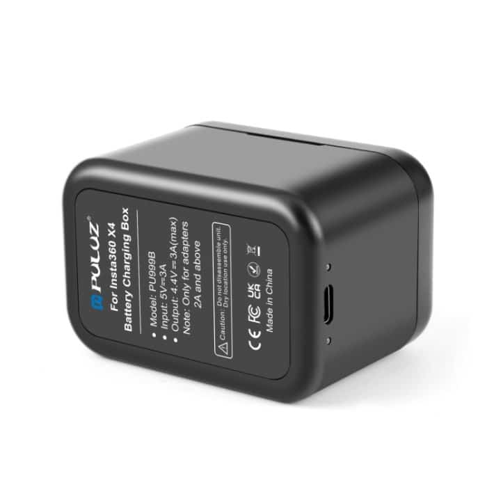 Für Insta360 X4 PULUZ Batterie Lade Box Batterie & Speicher Karte Lagerung Fall, Battery Charging Box – Bild 5