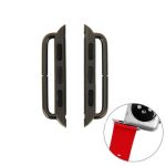 2 Stück für Apple Watch 42 mm Metallarmband-Anschluss, Metallschnalle
