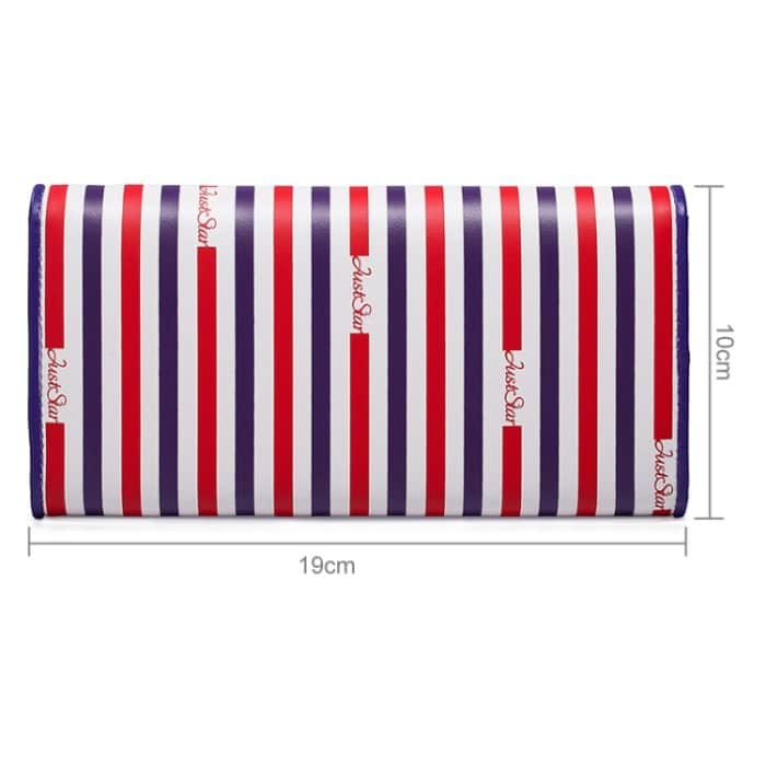 Just Star 3-fach Dreamlike Pattern Printing Long Wallet (Lila) – Bild 4